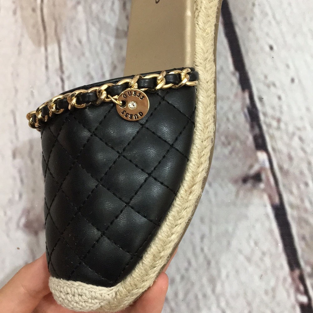 Guess black quilted espadrilles 5.5 - Picture 4 of 16